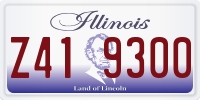 IL license plate Z419300
