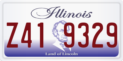 IL license plate Z419329