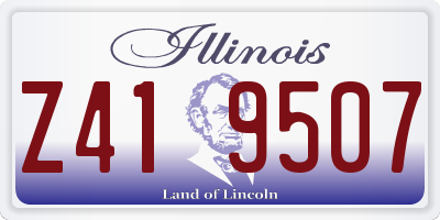 IL license plate Z419507