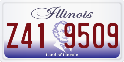 IL license plate Z419509