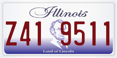 IL license plate Z419511