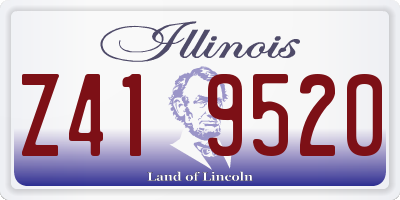 IL license plate Z419520