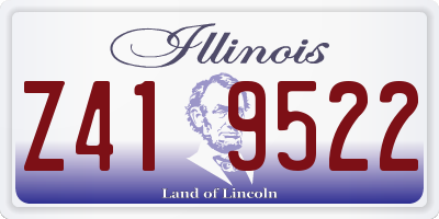 IL license plate Z419522