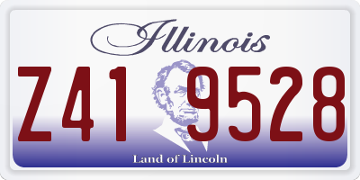 IL license plate Z419528