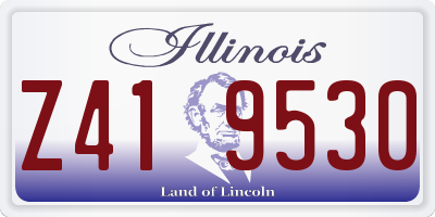 IL license plate Z419530