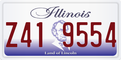 IL license plate Z419554