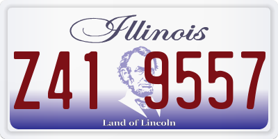 IL license plate Z419557
