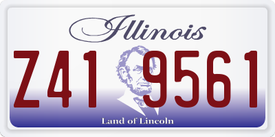 IL license plate Z419561