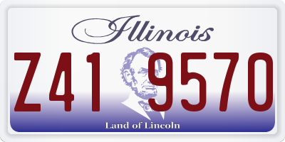IL license plate Z419570