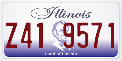 IL license plate Z419571
