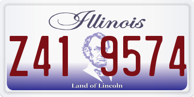 IL license plate Z419574