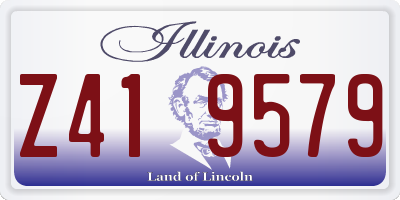 IL license plate Z419579