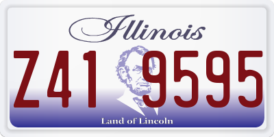 IL license plate Z419595