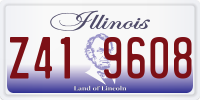 IL license plate Z419608