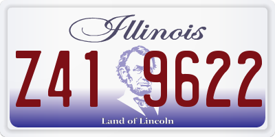 IL license plate Z419622