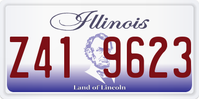 IL license plate Z419623