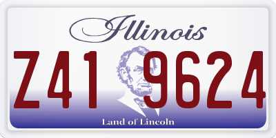 IL license plate Z419624