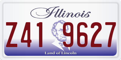 IL license plate Z419627