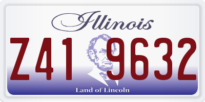 IL license plate Z419632