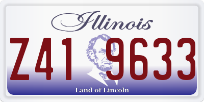 IL license plate Z419633