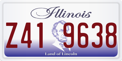 IL license plate Z419638