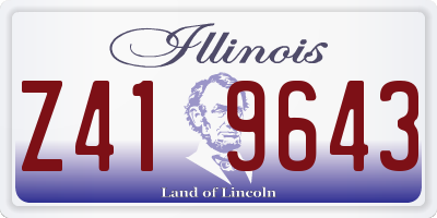 IL license plate Z419643