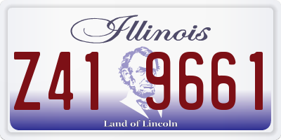 IL license plate Z419661