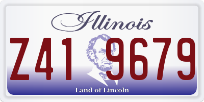 IL license plate Z419679