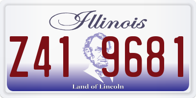 IL license plate Z419681