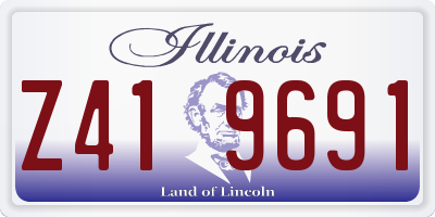 IL license plate Z419691