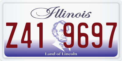 IL license plate Z419697