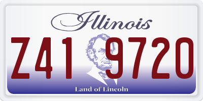 IL license plate Z419720
