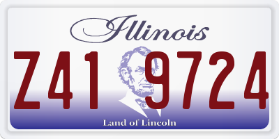 IL license plate Z419724