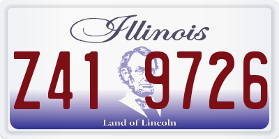 IL license plate Z419726