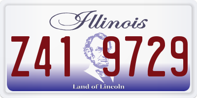 IL license plate Z419729