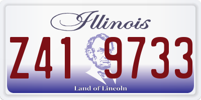 IL license plate Z419733