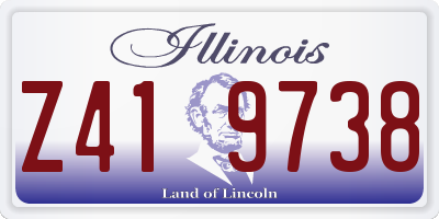 IL license plate Z419738