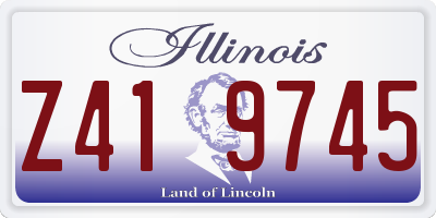 IL license plate Z419745