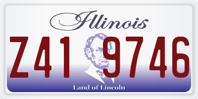 IL license plate Z419746