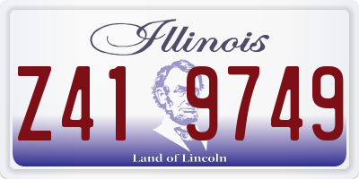 IL license plate Z419749