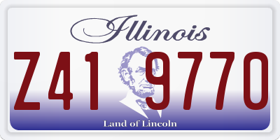 IL license plate Z419770