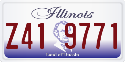 IL license plate Z419771