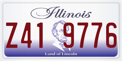 IL license plate Z419776