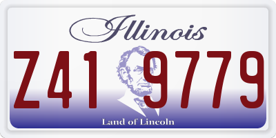 IL license plate Z419779