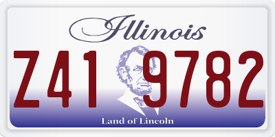 IL license plate Z419782