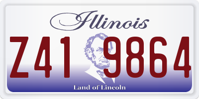 IL license plate Z419864