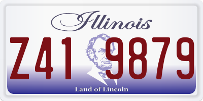 IL license plate Z419879