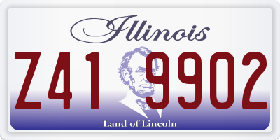 IL license plate Z419902