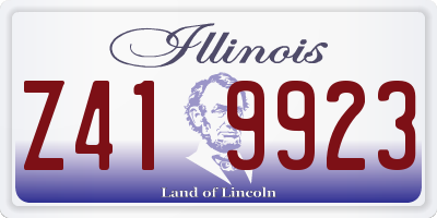 IL license plate Z419923
