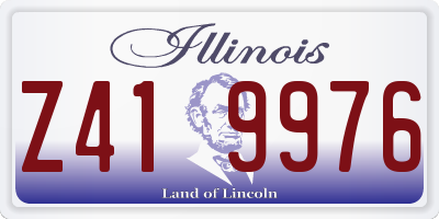 IL license plate Z419976